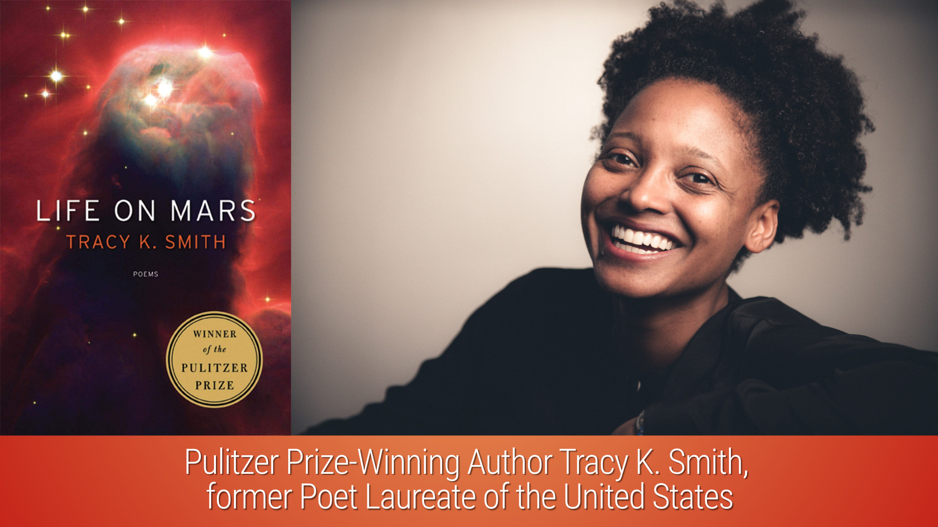 Pulitzer Prize-Winning Author Tracy K. Smith, former Poet Laureate of the United States